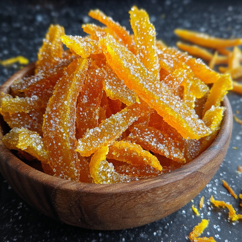 Candied Orange Peel Party Favor