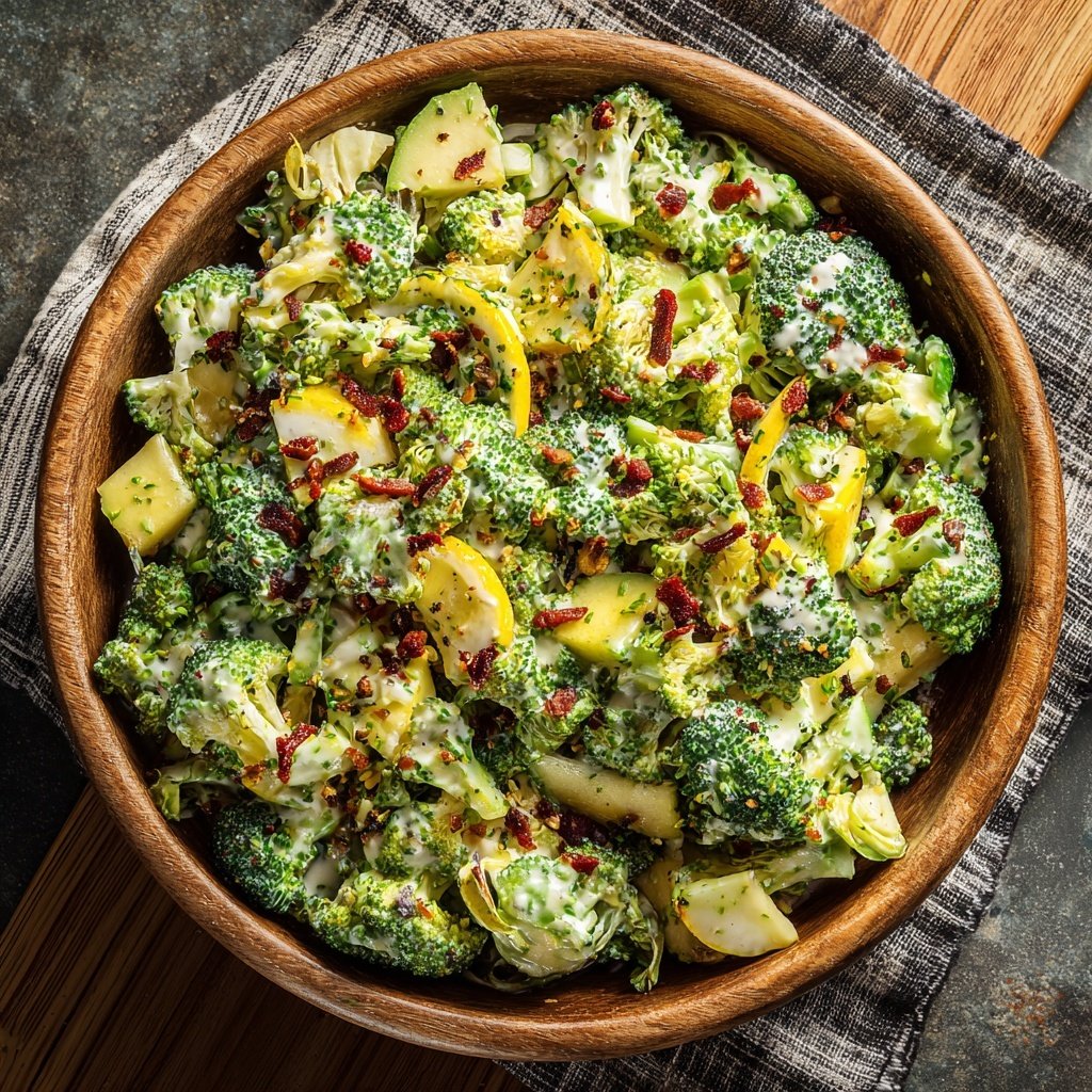 Broccoli Apple Salad with Avocado