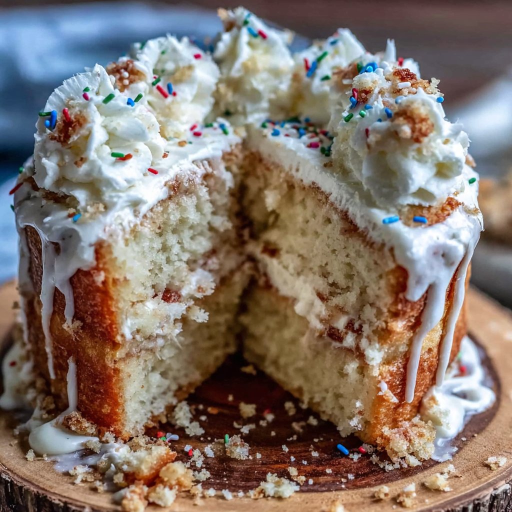 Classic Vanilla Graduation Cake