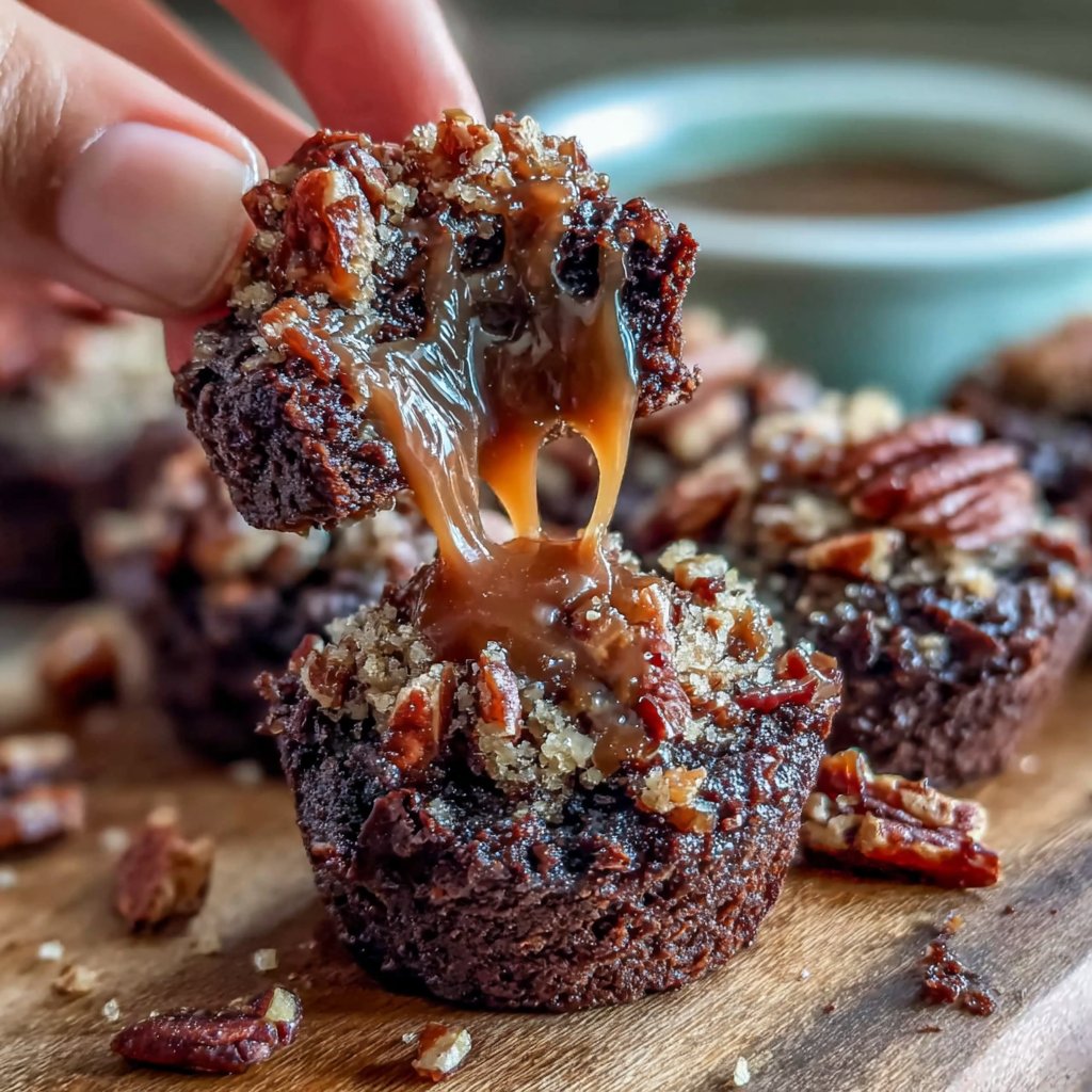 Caramel Brownie Crunch Bites