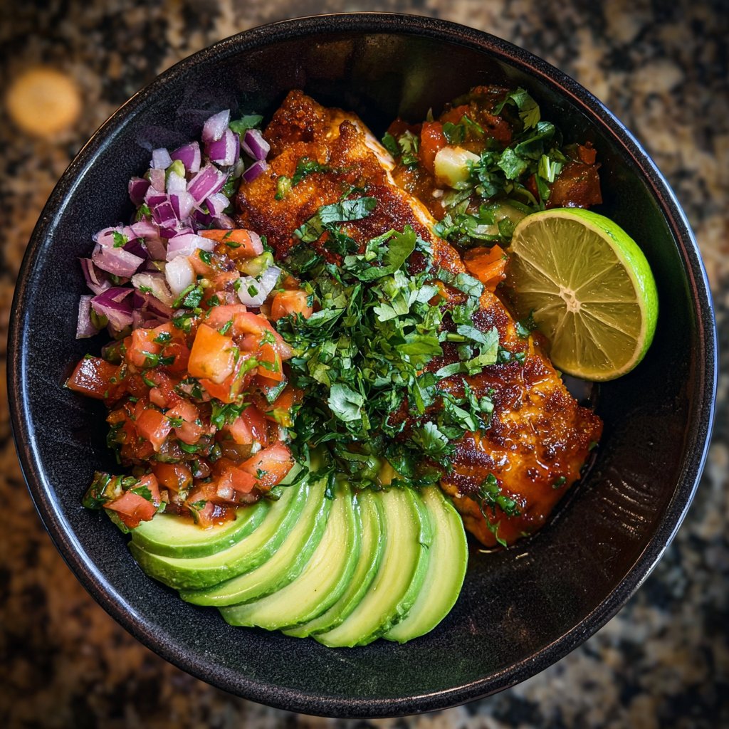 Zingy Salsa Salmon Bowl