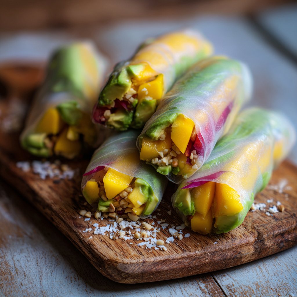 Mango Avocado Spring Rolls