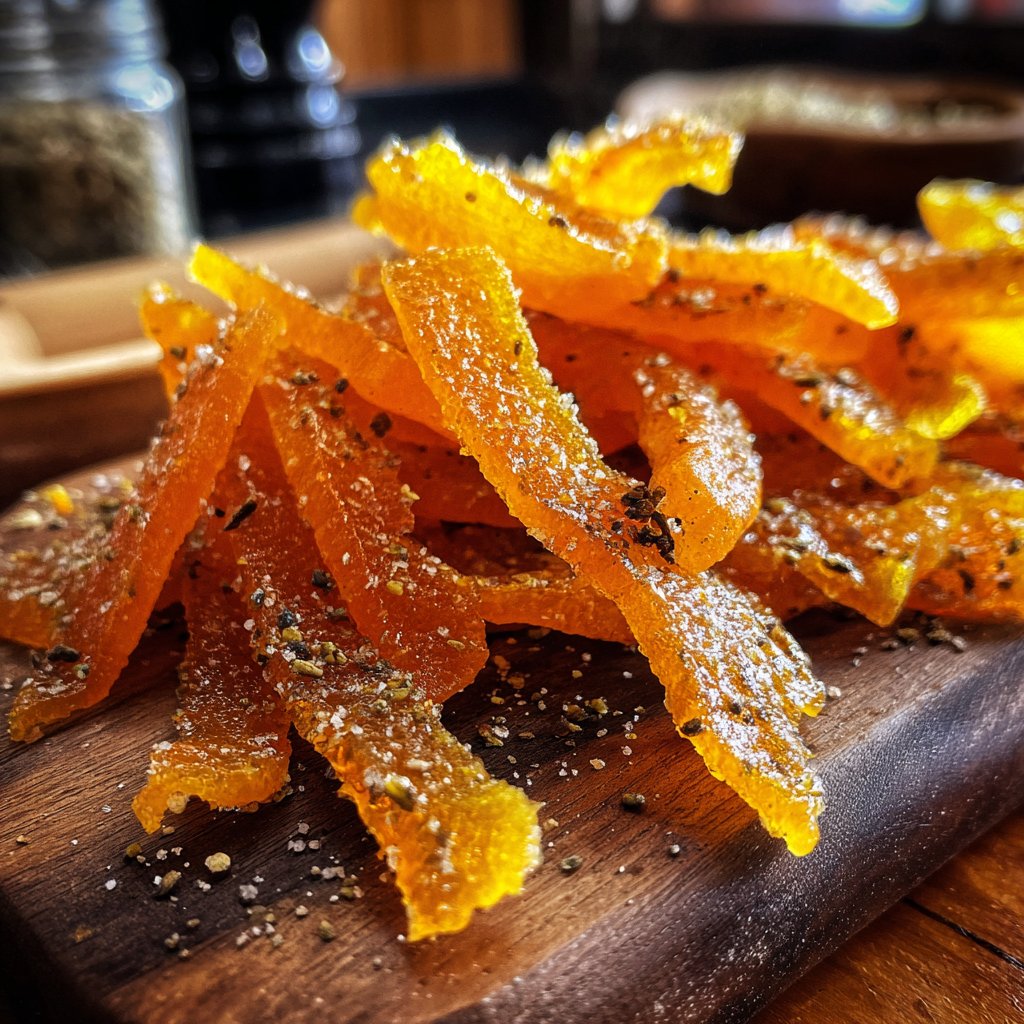 Candied Orange Peel with Cardamom